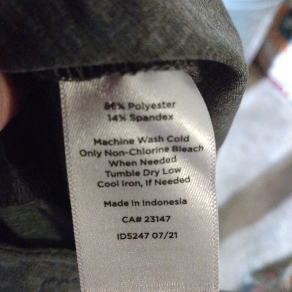 T by Talbots Cargo Joggers Heather Gray Zip Pockets Cuffed Ankle Streetwear XS - Picture 10 of 10